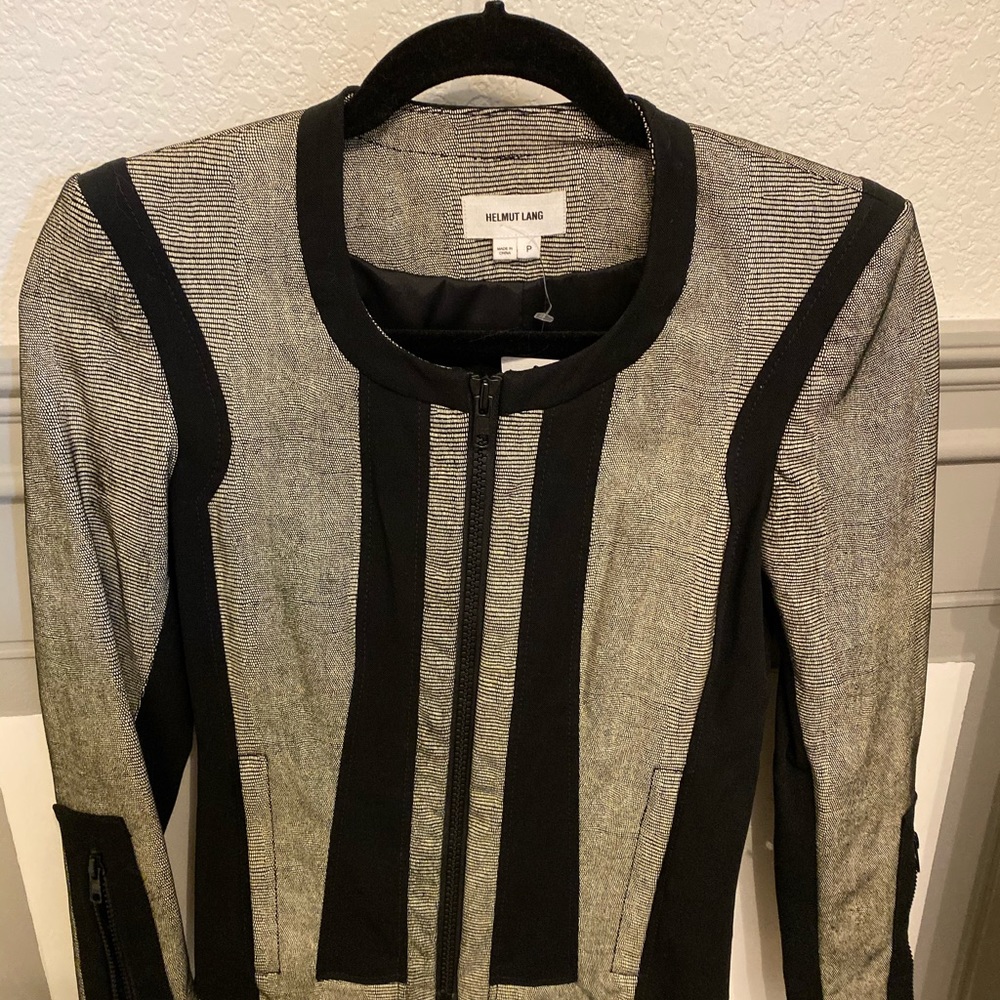 Helmut Lang faux snakeskin blazer